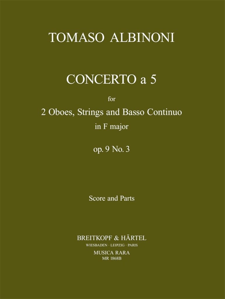 Concerto a 5 in F op. 9/3