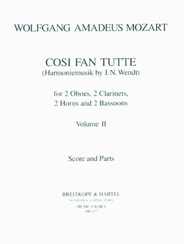 Cosi Fan Tutte Band II