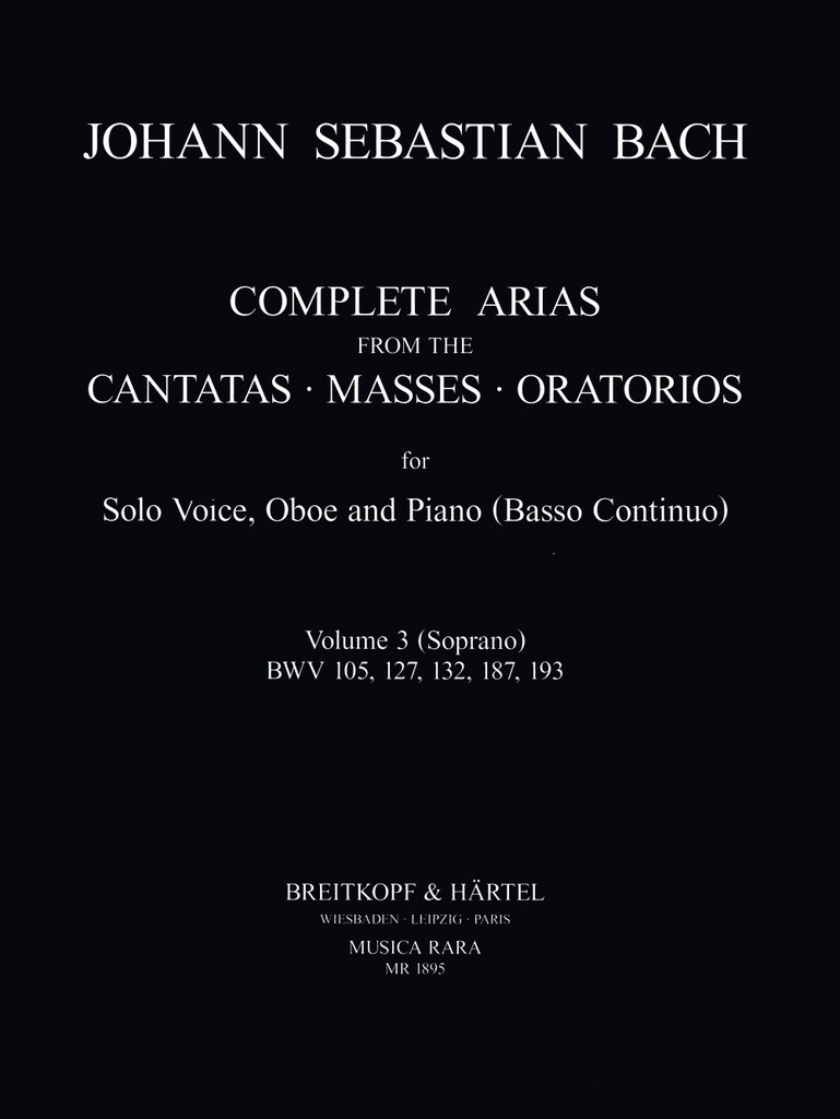 Arias & Sinfonias From Kantates