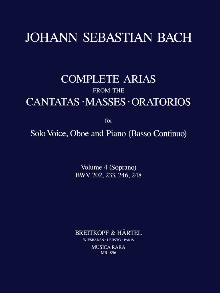 Arias & Sinfonias From Kantates