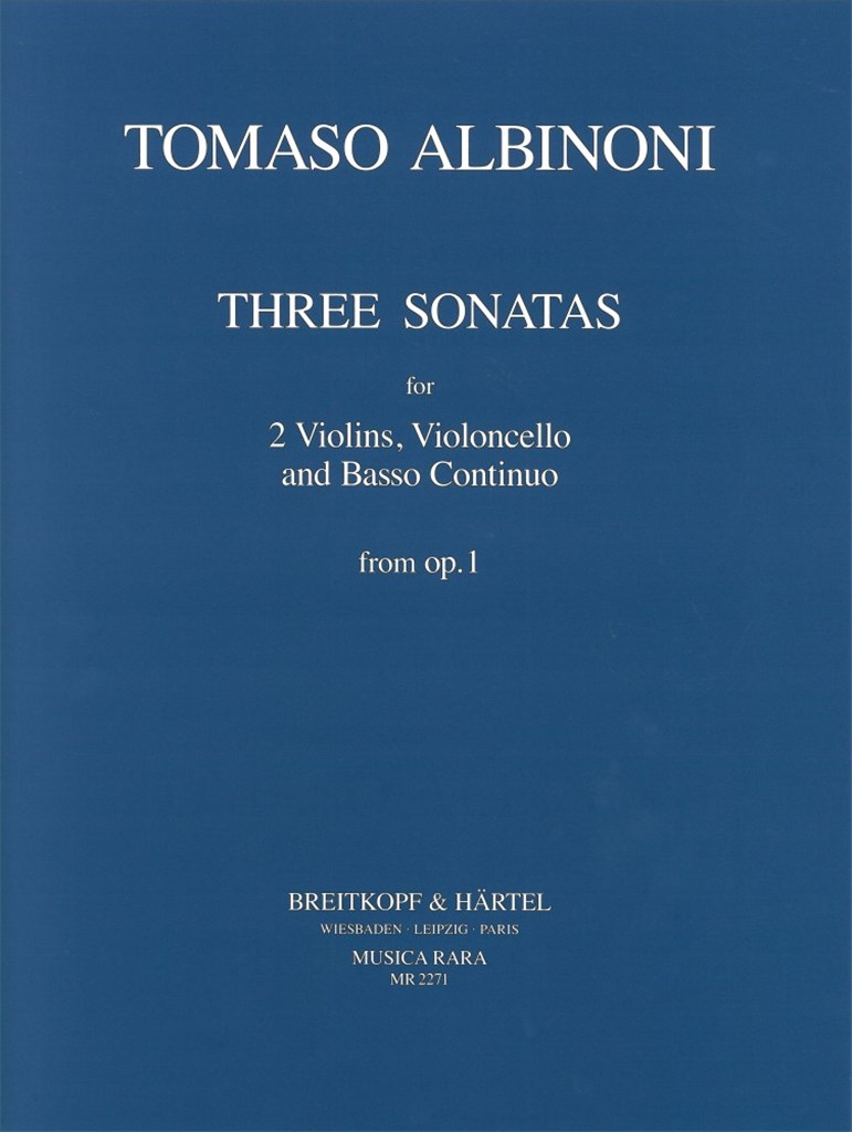 Sonate a tre op.1 Heft 1: Nr. I-III
