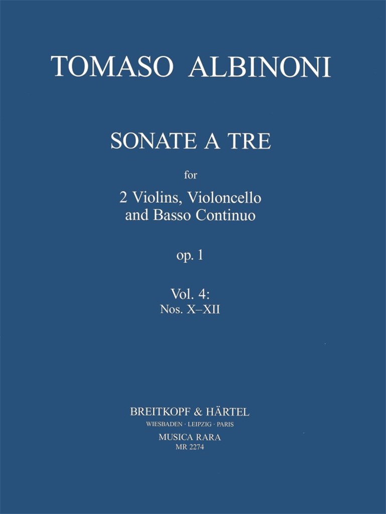 Sonate a tre op.1 Heft 4: Nr. X-XII