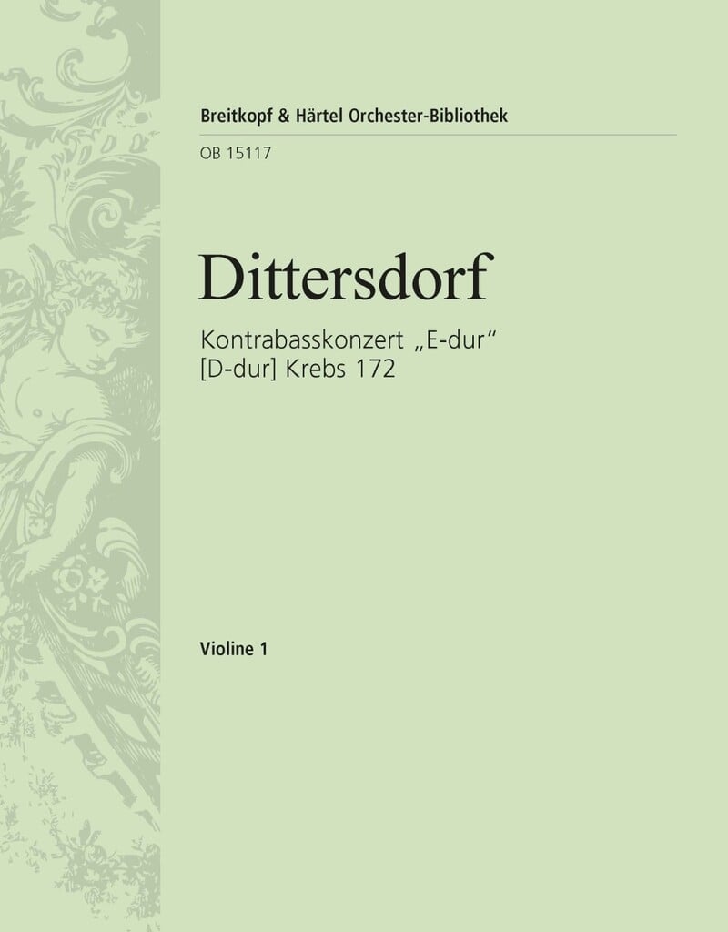 Kontrabasskonzert E-dur Krebs 172