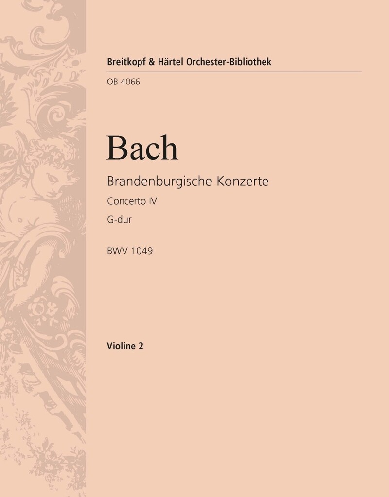 Brandenburg. Konz. 4 G BWV1049