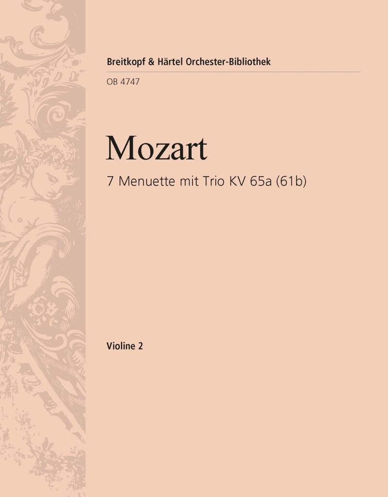 Sieben Menuette mit Trio KV65a