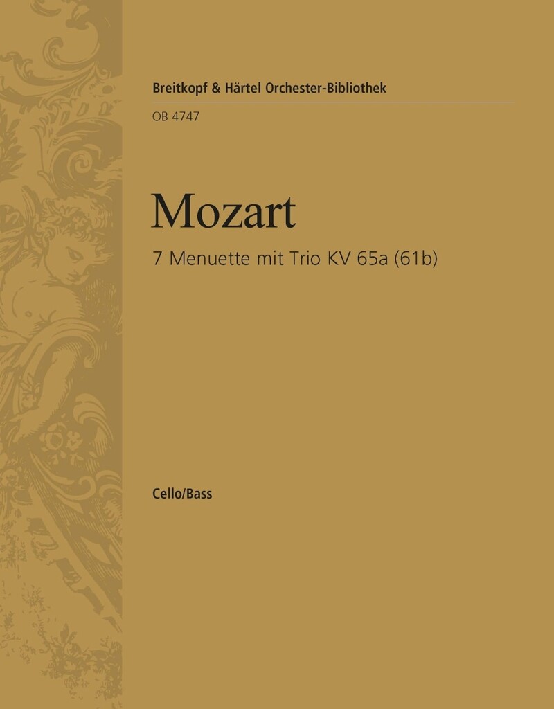 Sieben Menuette mit Trio KV65a