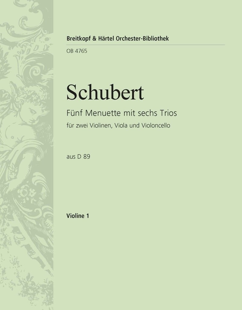 5 Menuette mit 6 Trios D 89