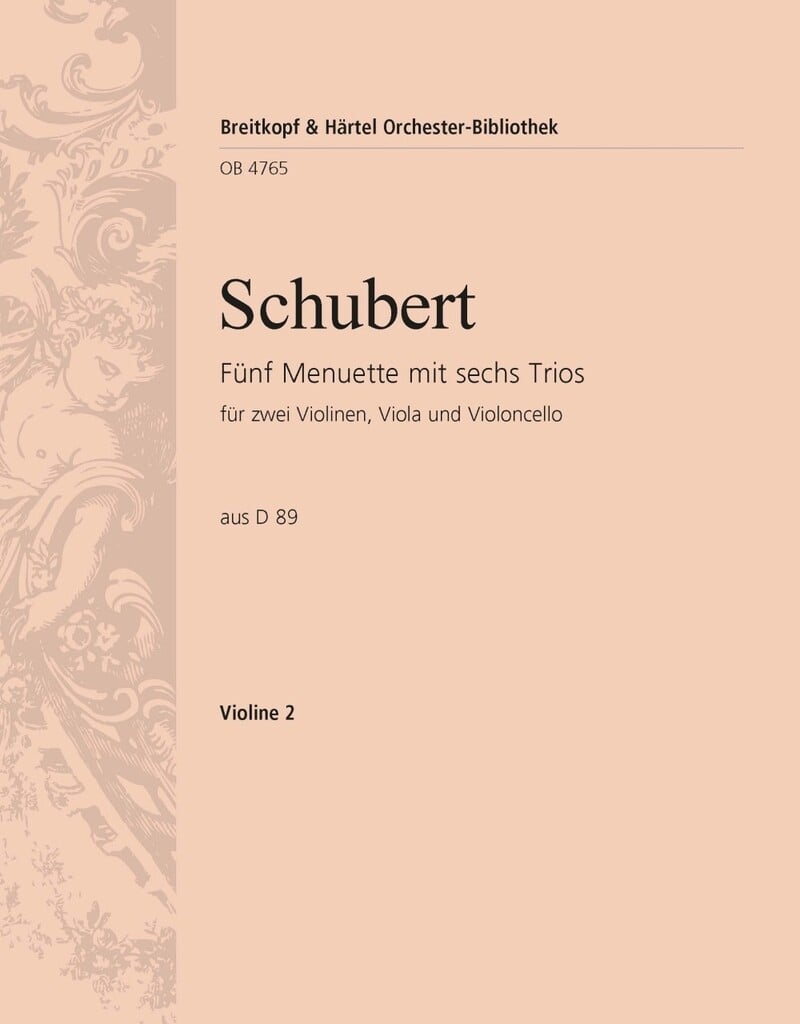 5 Menuette mit 6 Trios D 89