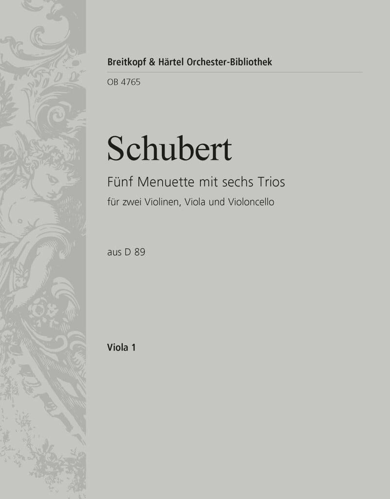 5 Menuette mit 6 Trios D 89