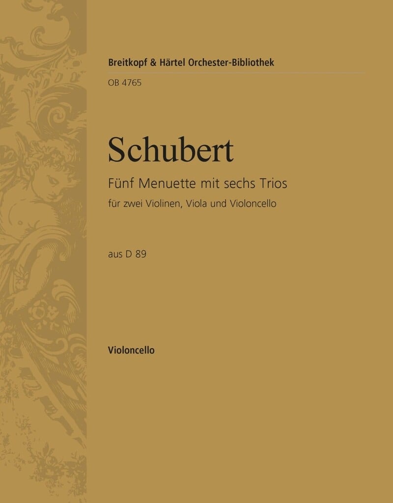 5 Menuette mit 6 Trios D 89