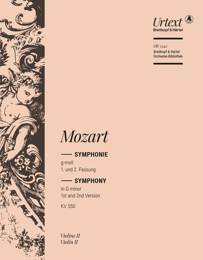 Symphonie g-moll KV 550, 1. und 2. Fassung