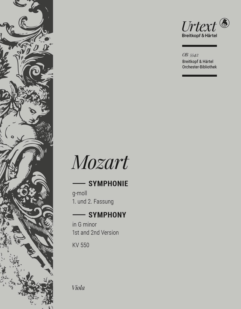 Symphonie g-moll KV 550, 1. und 2. Fassung