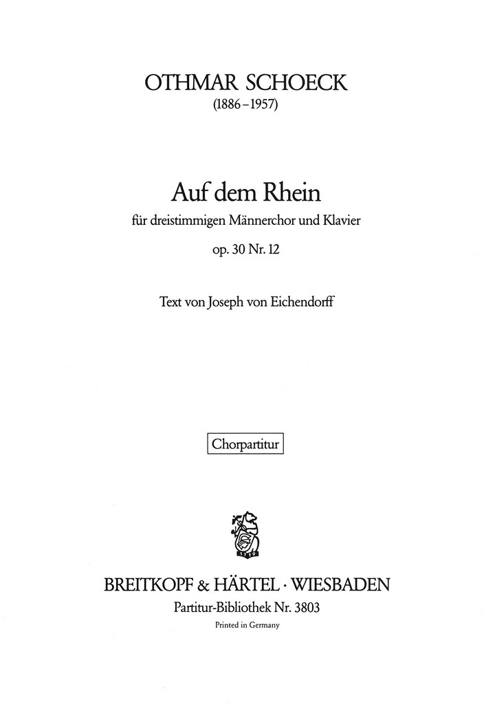 Auf dem Rhein op. 30/12