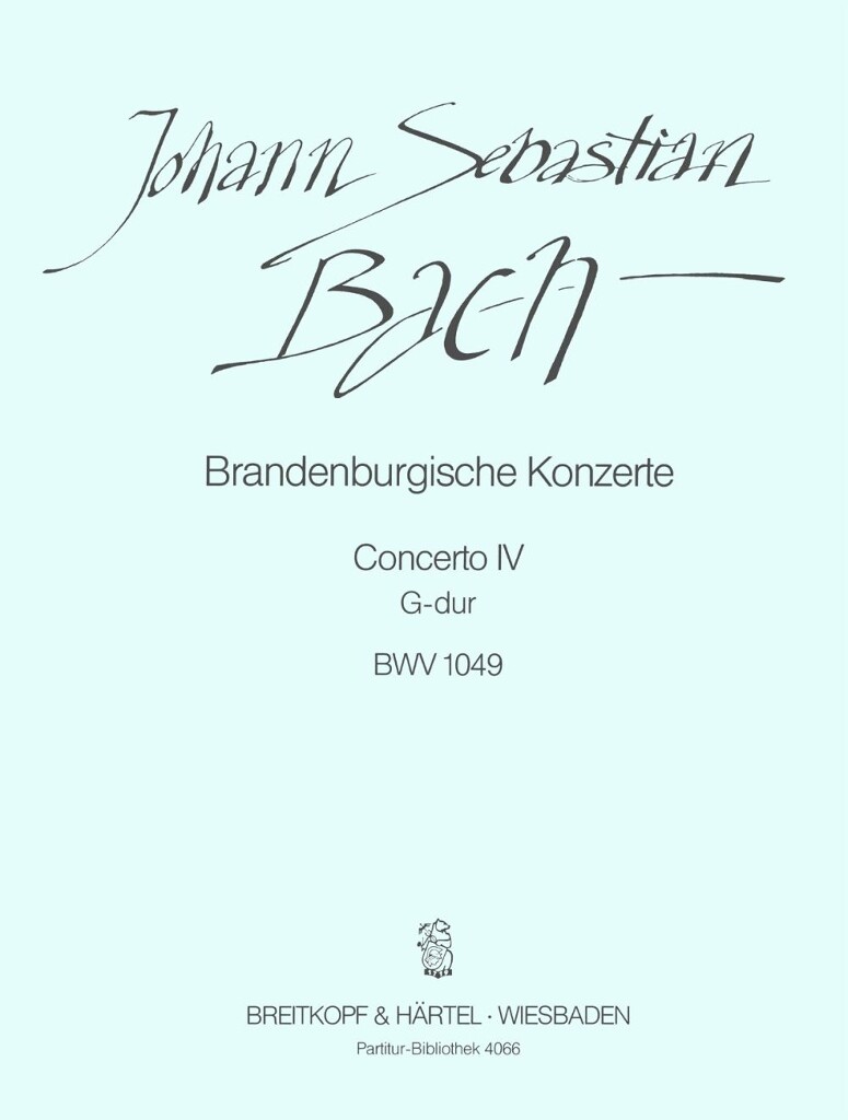 Brandenburg. Konz. 4 G BWV1049