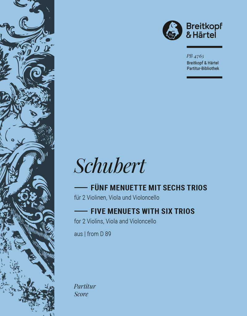 5 Menuette mit 6 Trios D 89