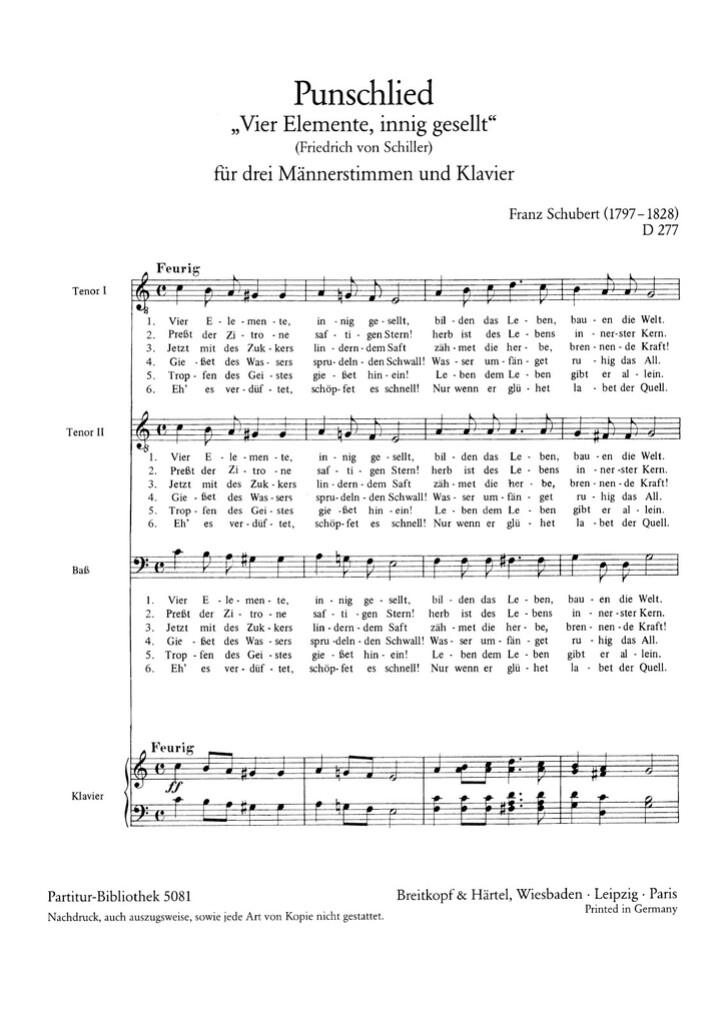 Punschlied D 277