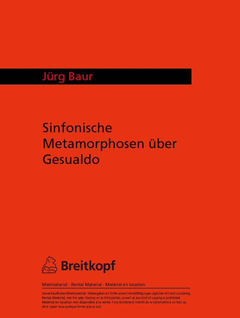 Sinf. Metamorphosen Gesualdo