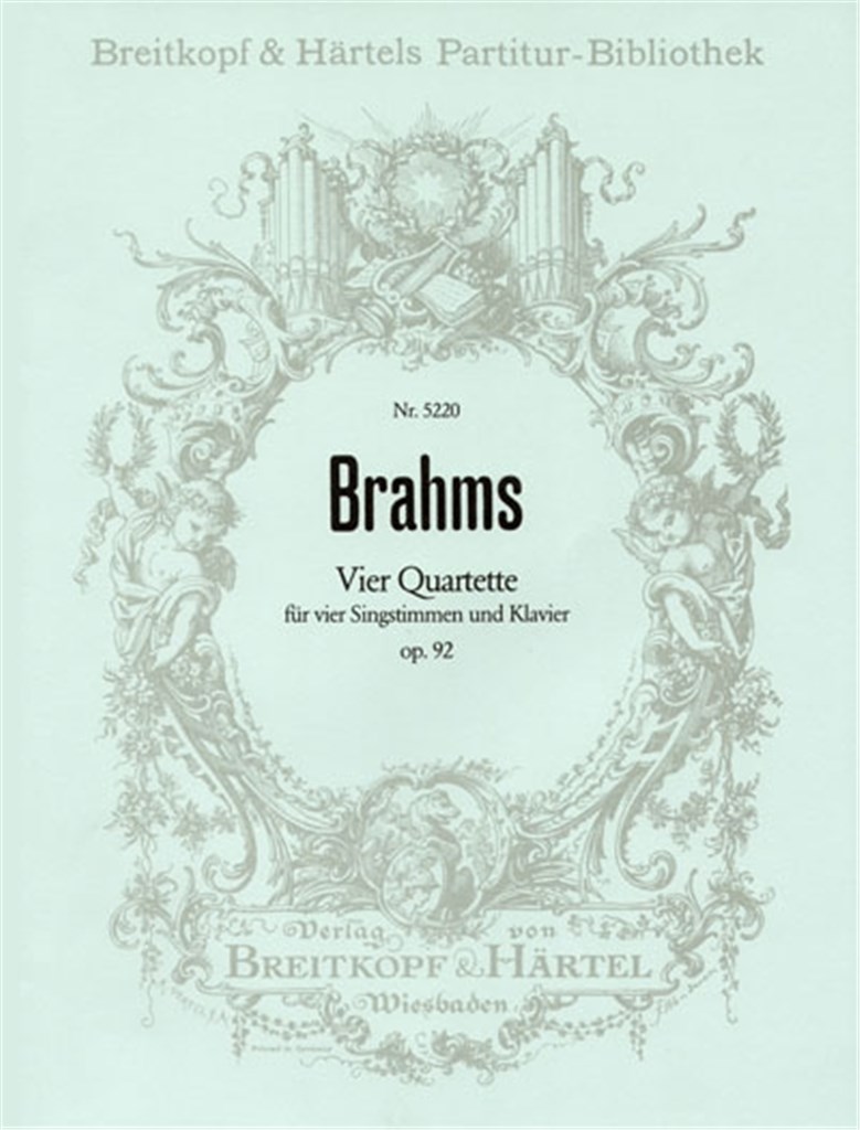 Vier Quartette op. 92