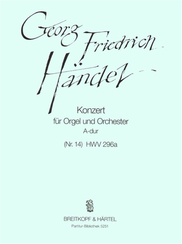 Orgelkonz. A-dur(Nr.14) HWV296