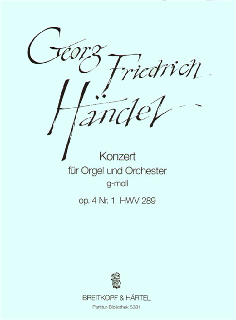 Orgelkonz.g-moll op.4/1 HWV289