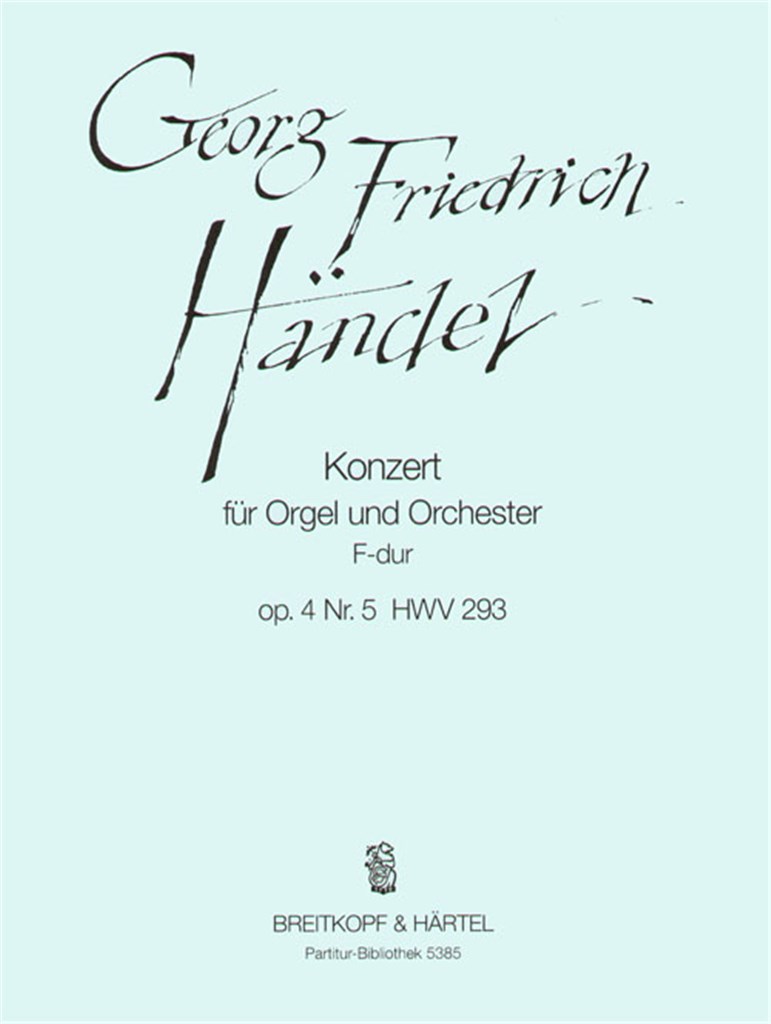 Orgelkonz.F-dur op.4/5 HWV 293