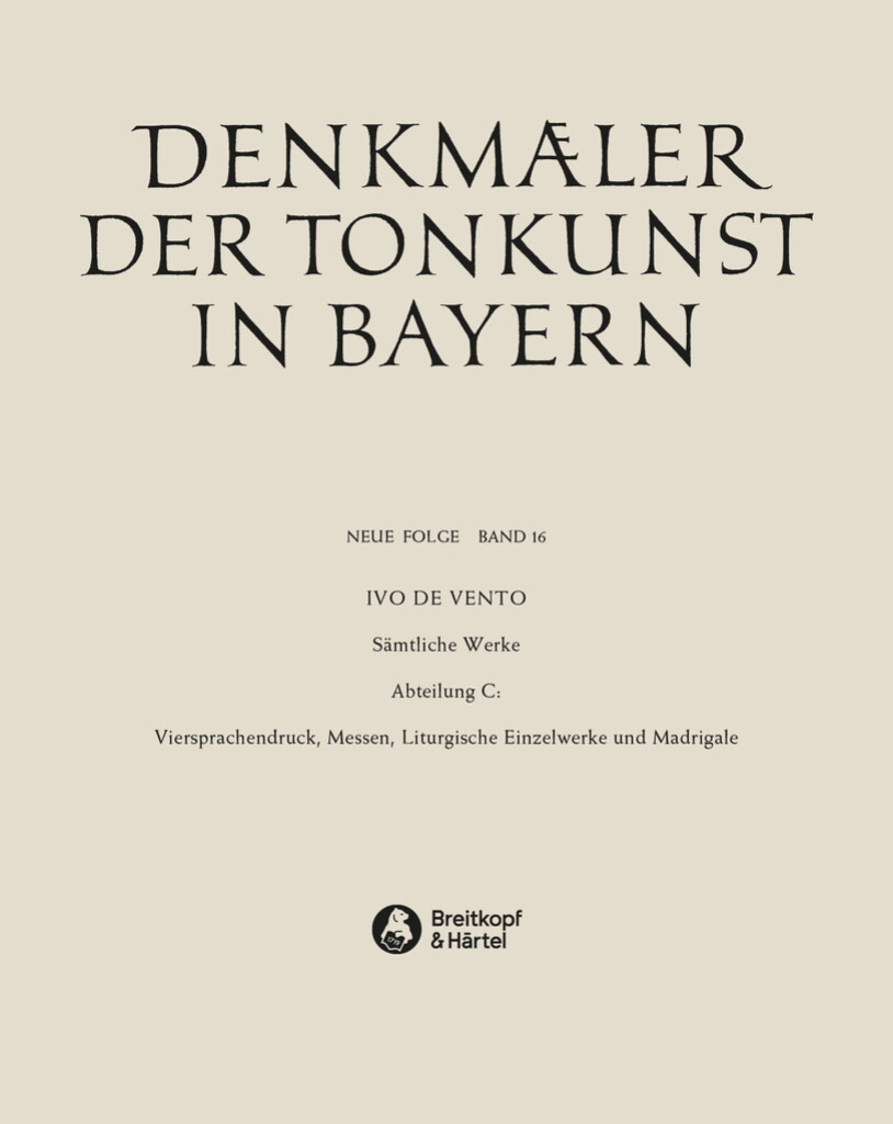 Denkmaeler Der Tonkunst In Bayern (Neue Folge)