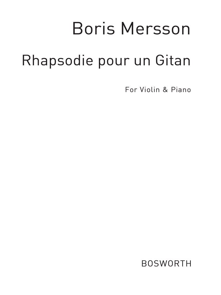 Boris Mersson: Rhapsody For A Gypsy (Un Gitan)