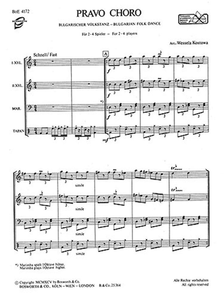 Pravo Choro Bulgarian Folk Dance Kostowa Perc
