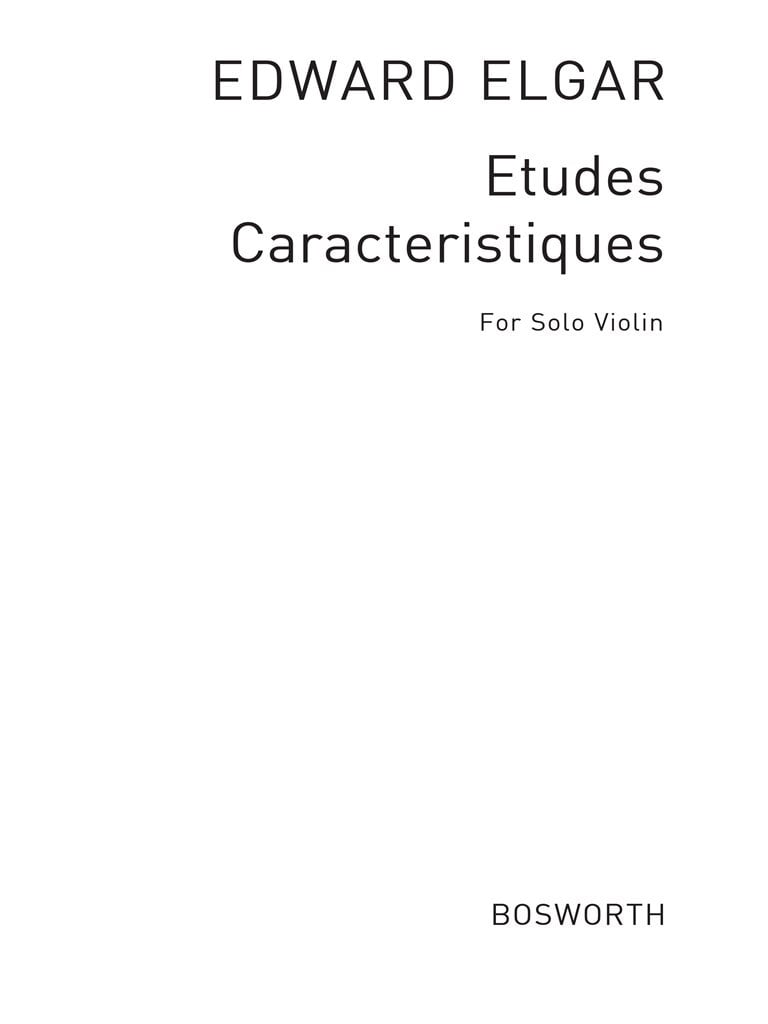 Etudes Caracteristiques For Violin Op.24