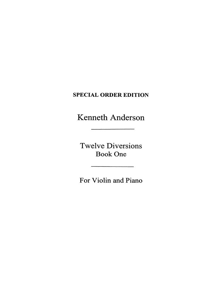 Twelve Diversions 1