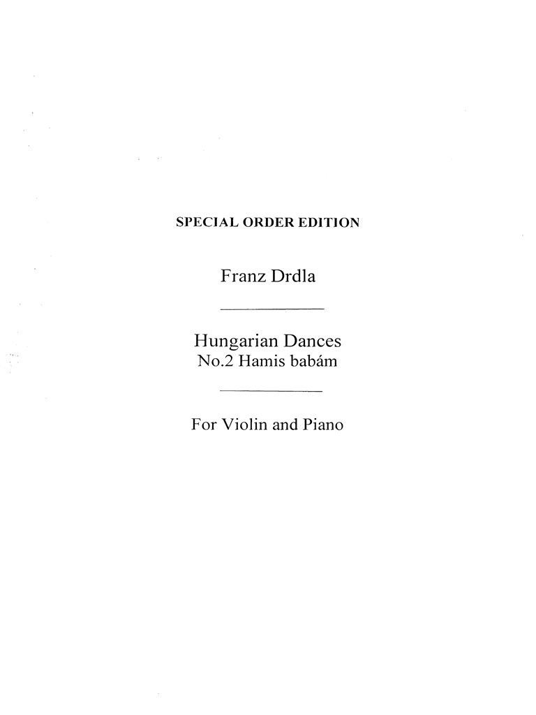 Hungarian Dances Op.30 No.2 'Hamis Babam'