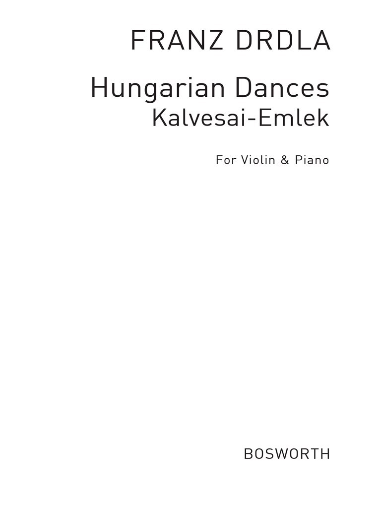 Hungarian Dances Op.30 No.5 'Kalvesai Emlek'