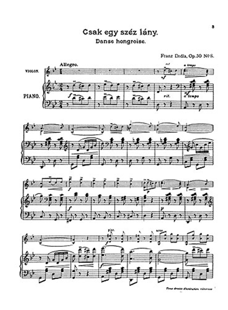 Hungarian Dances Op.30 No.8 'Csak Egy Szep Lany'