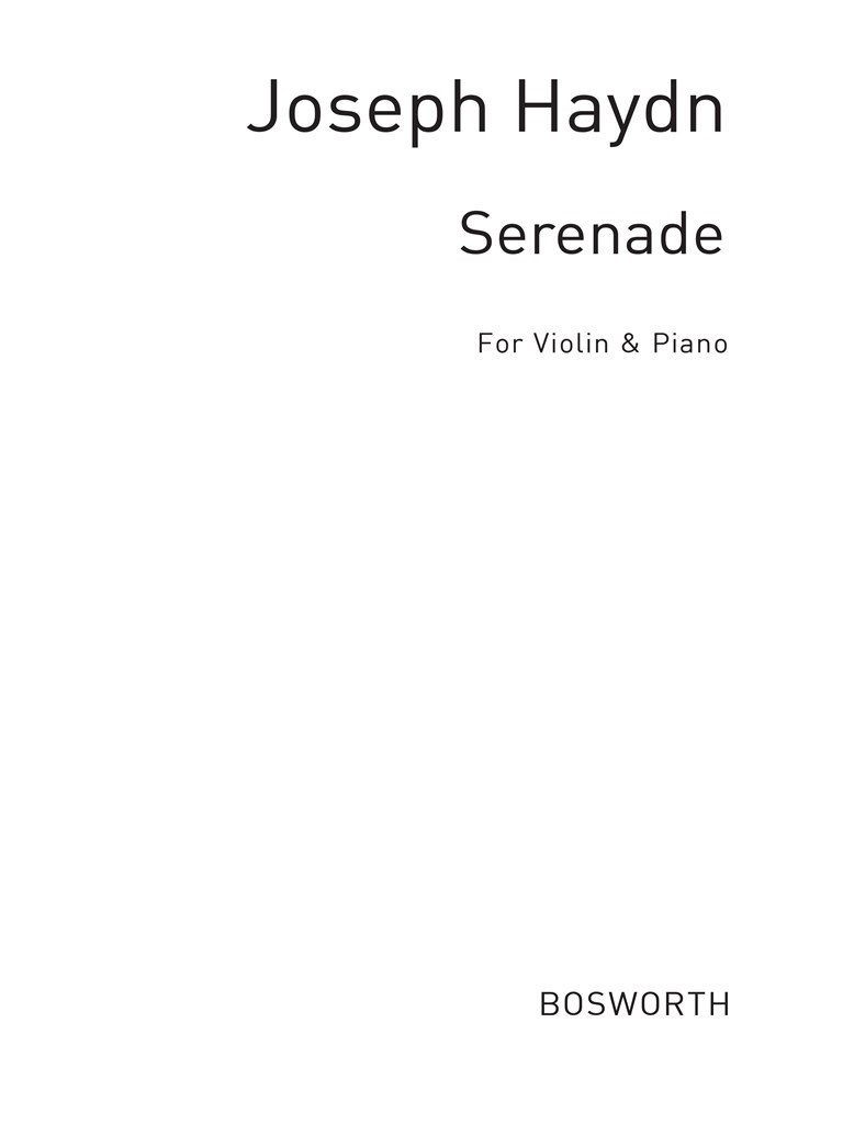 Haydn, J Serenade Famous Wahls