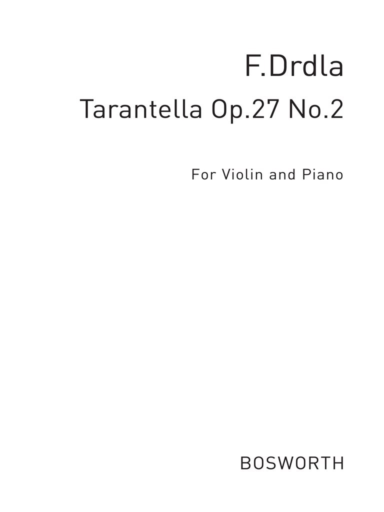Tarantella For Violin And Piano Op.27 No.2