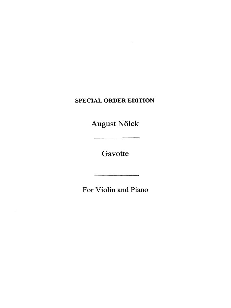 Gavotte 4 Op.162