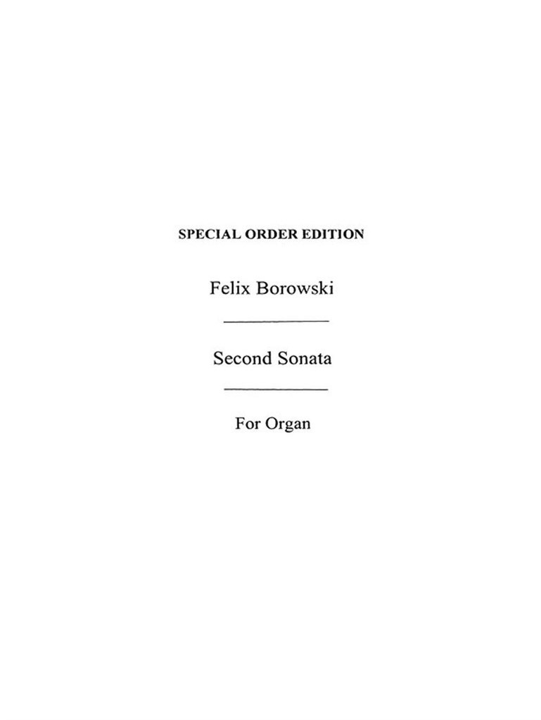 Organ Sonata No.2 In C
