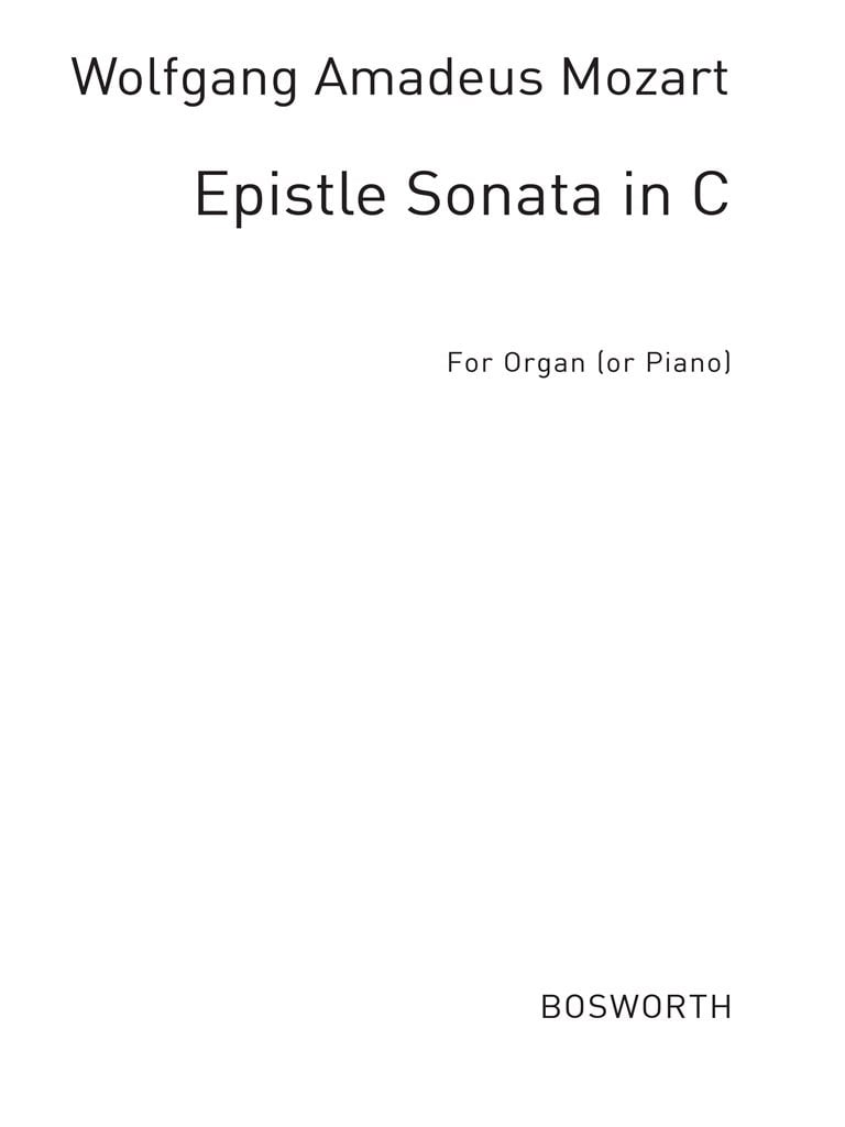 Epistle Sonata In C KV336