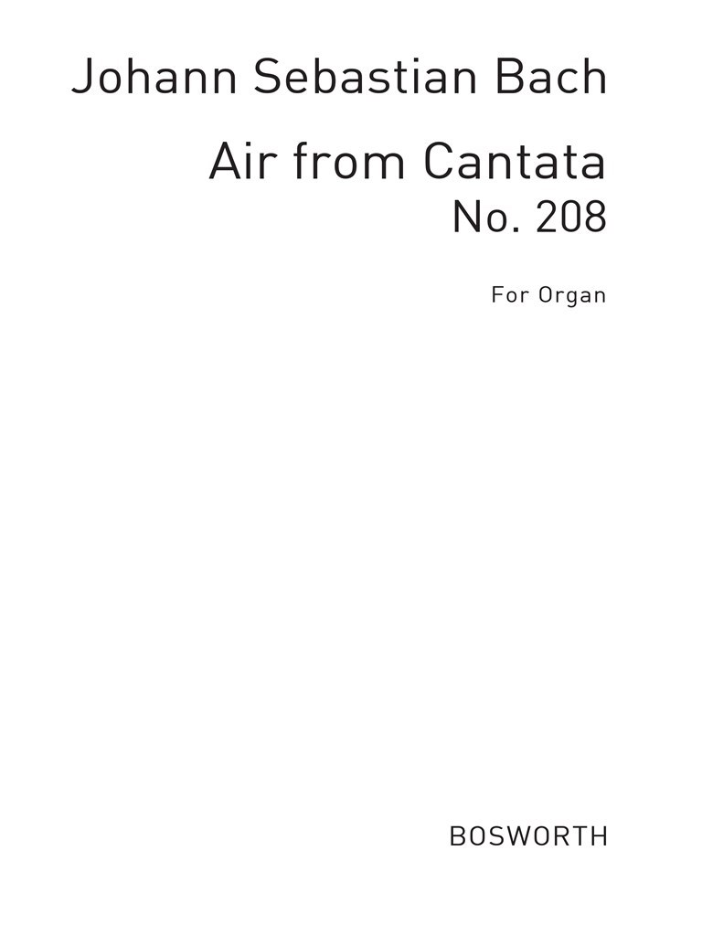 Air From Cantata No.208