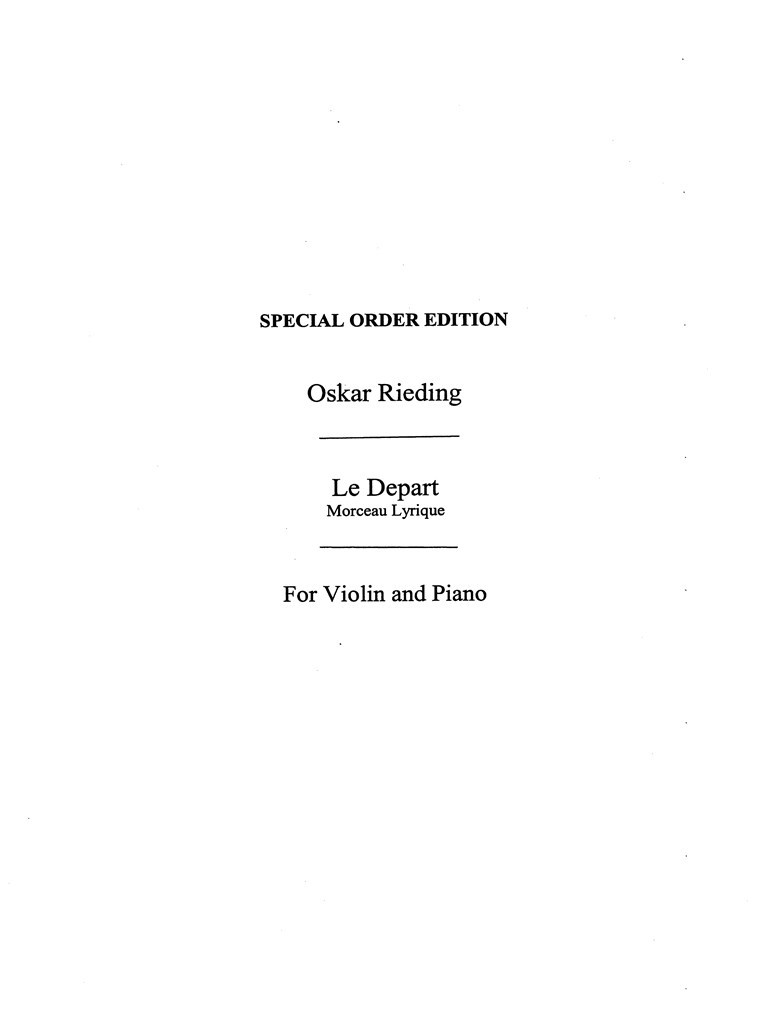 Le Depart Op.40