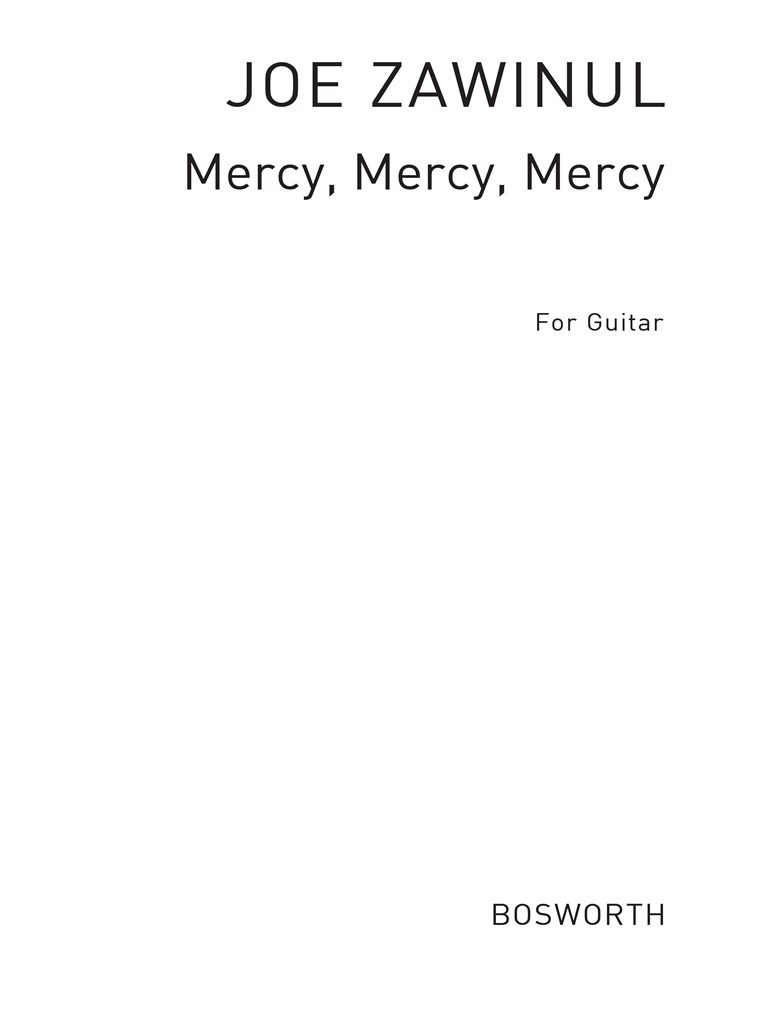 Joe Zawinul: Mercy, Mercy, Mercy (Guitar)