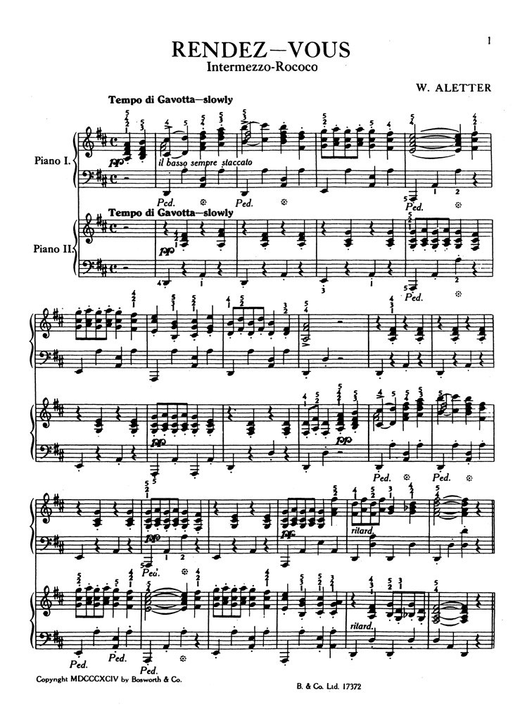 Rendezvous For 2 Pianos