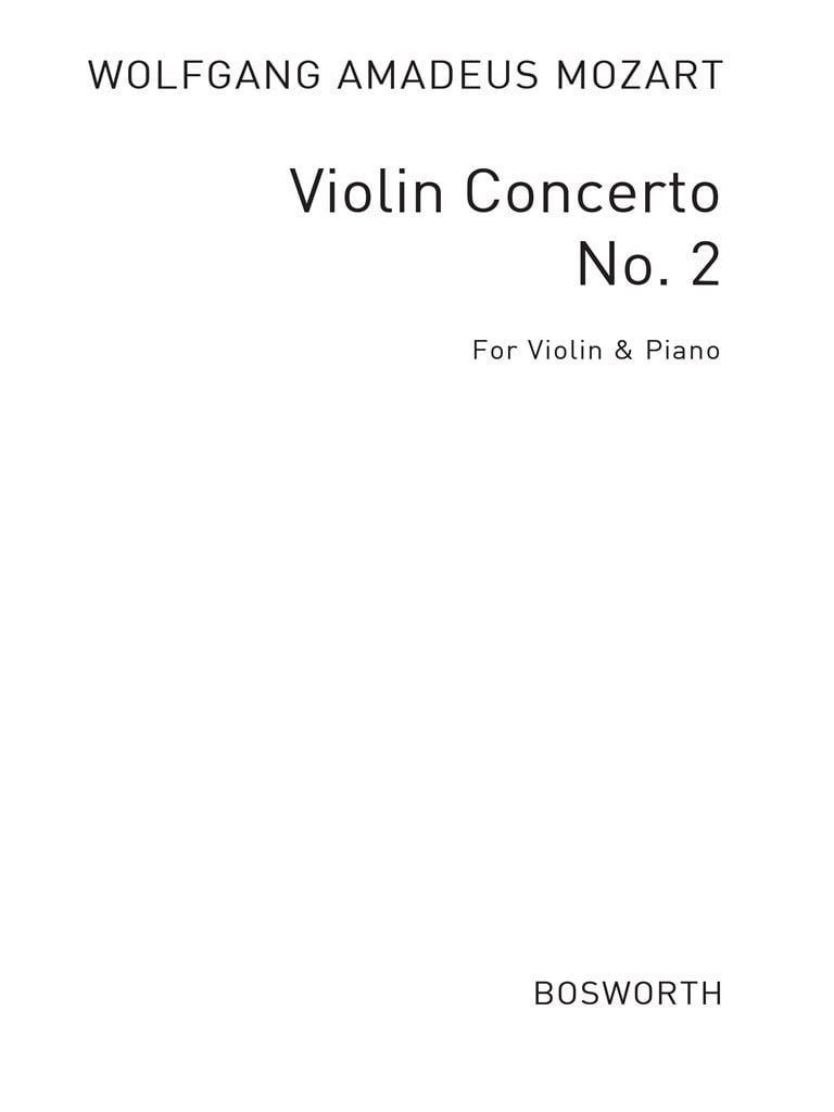 Concerto No. 2 In D (1st Position)