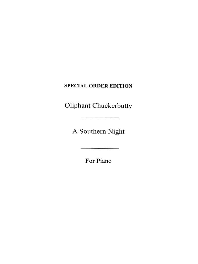 Oliphant Chuckerbutty: A Southern Night