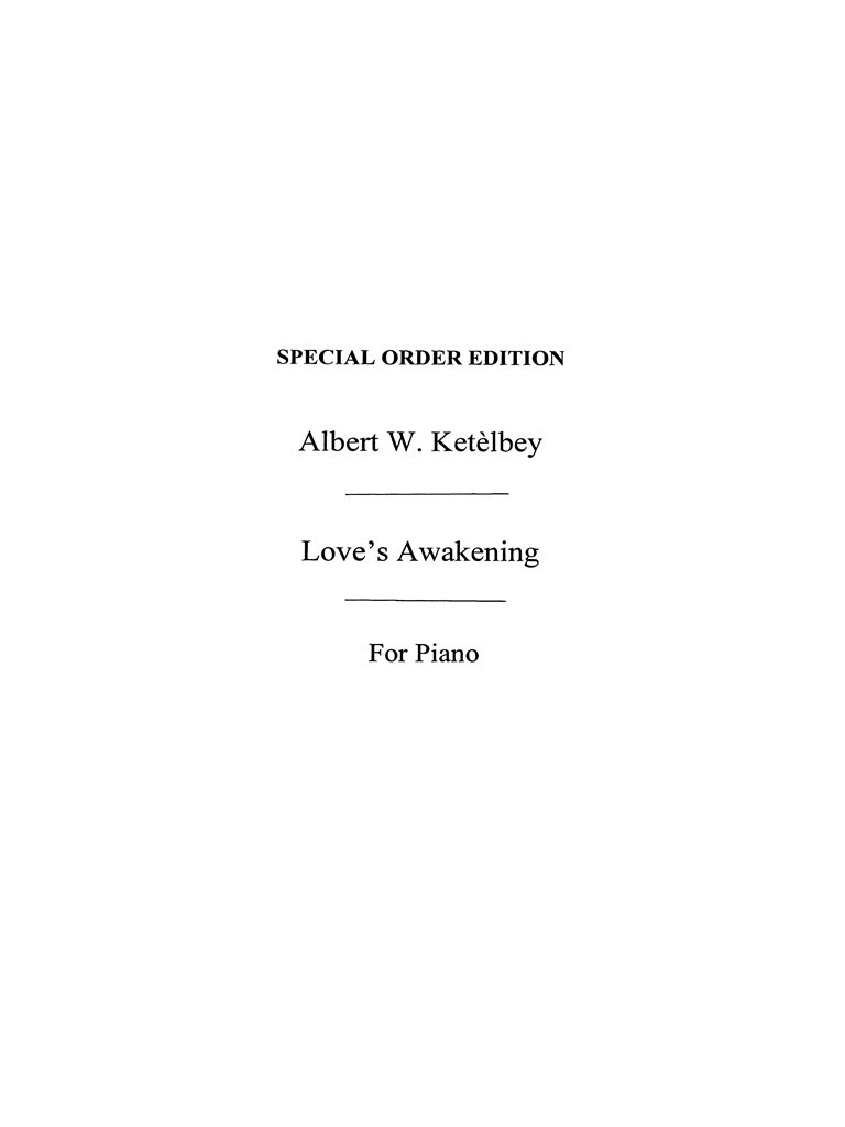 Loves Awakening (Piano)