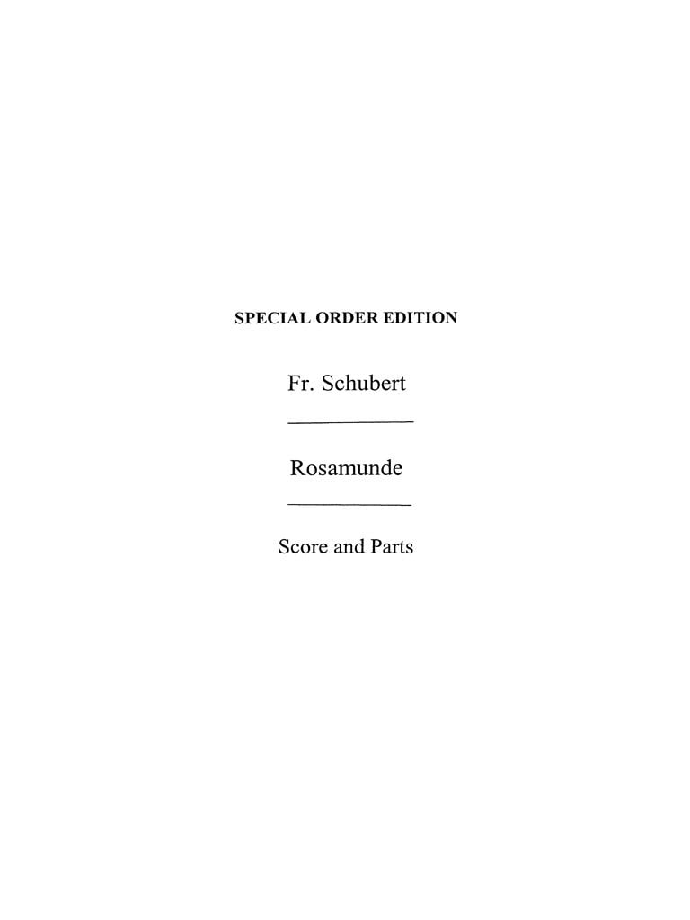 Rosamunde Overture (Haensch)