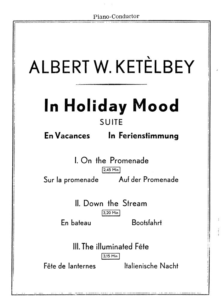 In Holiday Mood Suite In Ferienstimmung