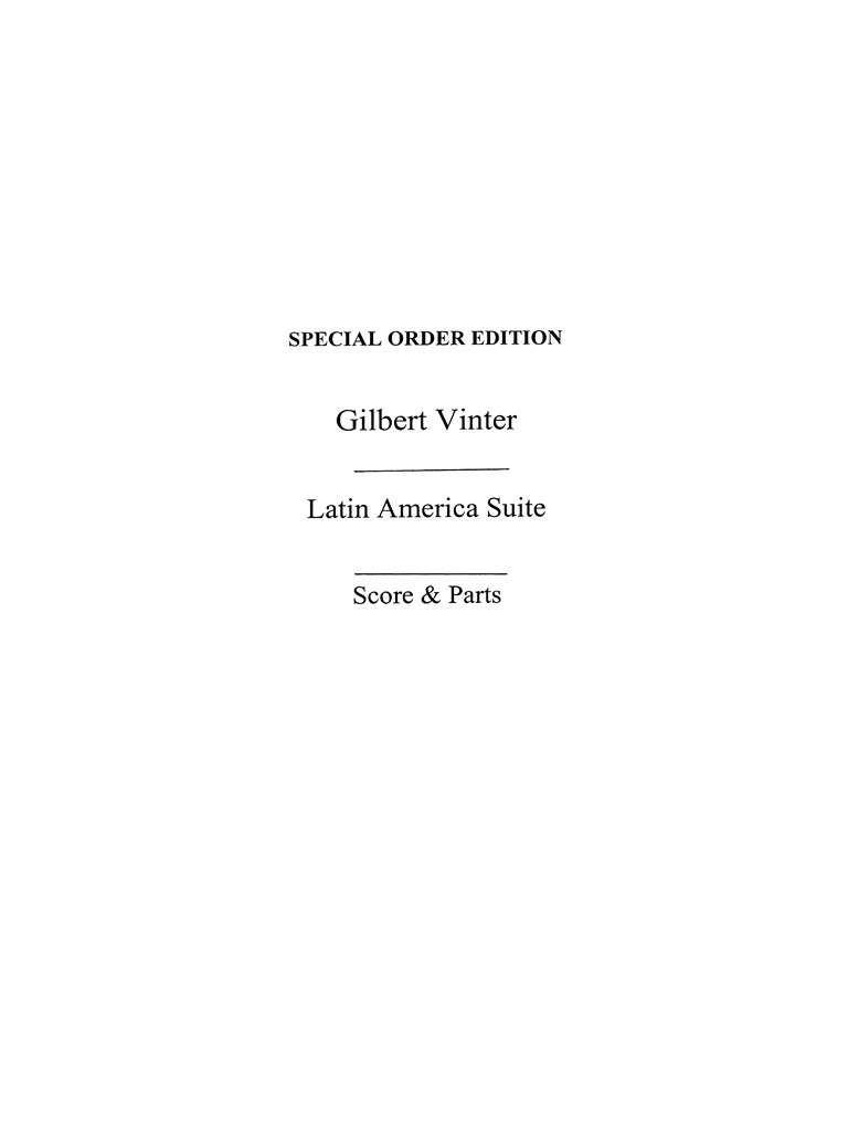 Vinter, G Latin America Suite