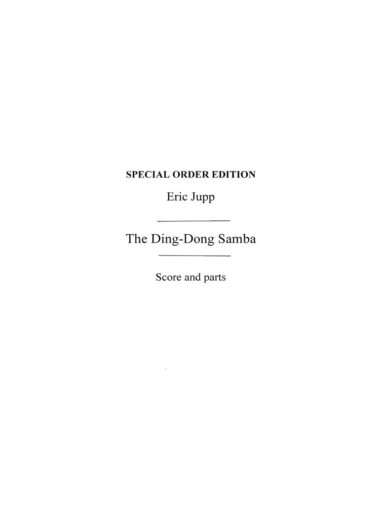 The Ding-dong Samba (Naylor)