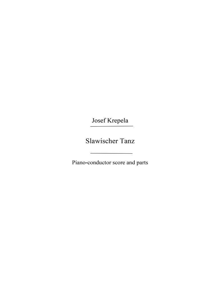 Krepela, J Slawischer Tanz